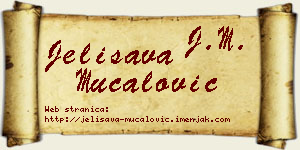 Jelisava Mučalović vizit kartica